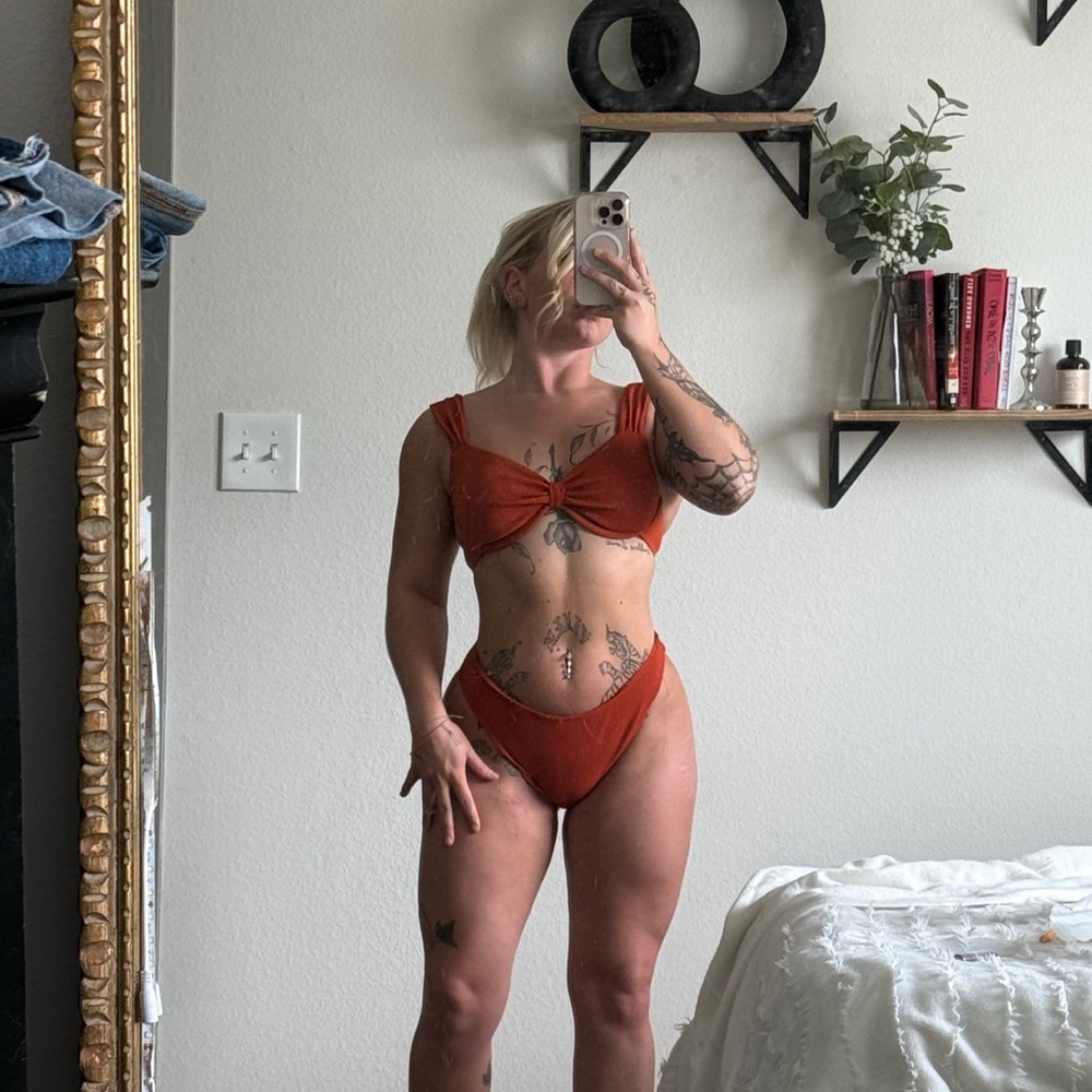 Rust Orange Bikini Set